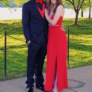 Red Prom dress